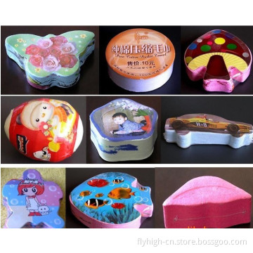 Customized Compressed Printed Face Towel